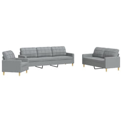 VidaXL 3278287 set di mobili per soggiorno Grigio