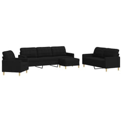 VidaXL 3278291 set di mobili per soggiorno Nero