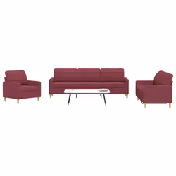 VidaXL 3278293 set di mobili per soggiorno Rosso
