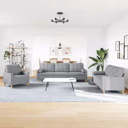 VidaXL 3278295 set di mobili per soggiorno Grigio - Vista aggiuntiva 3