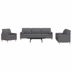 VidaXL 3278296 set di mobili per soggiorno Grigio - Vista aggiuntiva 2