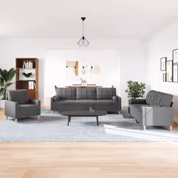 VidaXL 3278296 set di mobili per soggiorno Grigio - Vista aggiuntiva 3