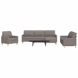 VidaXL 3278302 set di mobili per soggiorno Grigio talpa