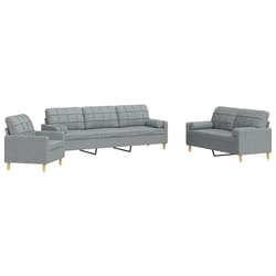VidaXL 3278303 set di mobili per soggiorno Grigio