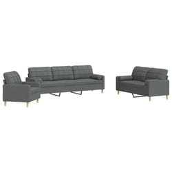 VidaXL 3278304 set di mobili per soggiorno Grigio