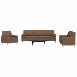VidaXL 3278306 set di mobili per soggiorno Marrone Metallo - Vista aggiuntiva 2