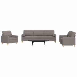 VidaXL 3278310 set di mobili per soggiorno Grigio talpa