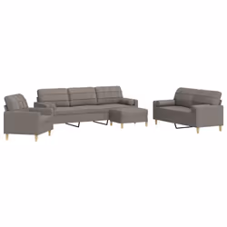 VidaXL 3278318, Grigio talpa, Schiuma, Metallo, Poliestere, 2,26 m, 77 cm, 80 cm