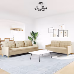 VidaXL 3278321 set di mobili per soggiorno Crema