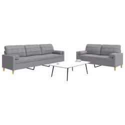 VidaXL 3278327 set di mobili per soggiorno Grigio - Vista aggiuntiva 2