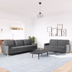 VidaXL 3278328 set di mobili per soggiorno Grigio - Vista aggiuntiva 3