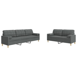 VidaXL 3278336 set di mobili per soggiorno Grigio