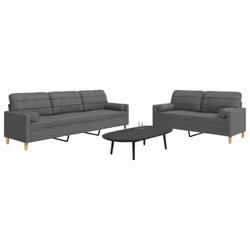 VidaXL 3278336 set di mobili per soggiorno Grigio - Vista aggiuntiva 2