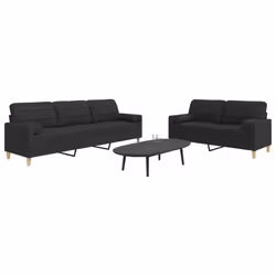 VidaXL 3278339 set di mobili per soggiorno Nero