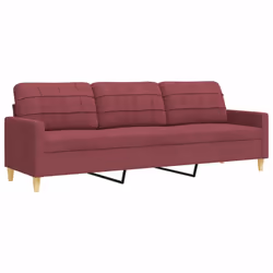 VidaXL 3278341 set di mobili per soggiorno Rosso - Vista aggiuntiva 5