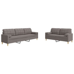 VidaXL 3278342 set di mobili per soggiorno Grigio talpa