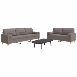 VidaXL 3278342 set di mobili per soggiorno Grigio talpa