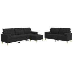VidaXL 3278347 set di mobili per soggiorno Nero