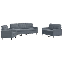 VidaXL 3278352 set di mobili per soggiorno Grigio