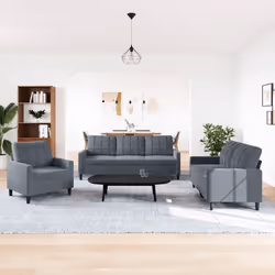 VidaXL 3278352 set di mobili per soggiorno Grigio