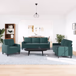 VidaXL 3278353 set di mobili per soggiorno Verde