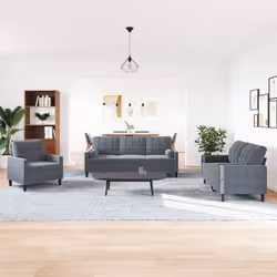 VidaXL 3278362 set di mobili per soggiorno Grigio