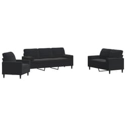 VidaXL 3278366 set di mobili per soggiorno Nero