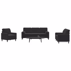 VidaXL 3278376 set di mobili per soggiorno Nero
