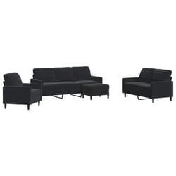 VidaXL 3278386 set di mobili per soggiorno Nero