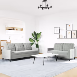 VidaXL 3278391 set di mobili per soggiorno Grigio