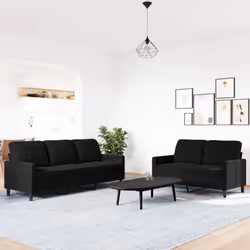 VidaXL 3278396 set di mobili per soggiorno Nero