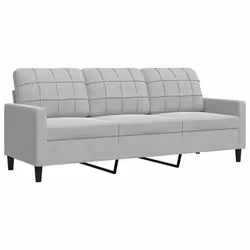 VidaXL 3278401 set di mobili per soggiorno Grigio chiaro Metallo, Legno compensato - Vista aggiuntiva 4