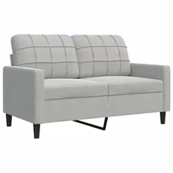VidaXL 3278401 set di mobili per soggiorno Grigio chiaro Metallo, Legno compensato - Vista aggiuntiva 5