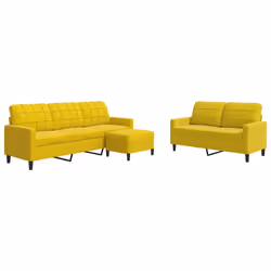 VidaXL 3278407 set di mobili per soggiorno Giallo Metallo, Legno compensato - Vista aggiuntiva 2