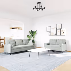 VidaXL 3278411 set di mobili per soggiorno Grigio