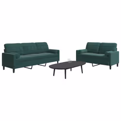 VidaXL 3278413 set di mobili per soggiorno Verde