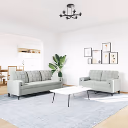 VidaXL 3278421 set di mobili per soggiorno Grigio