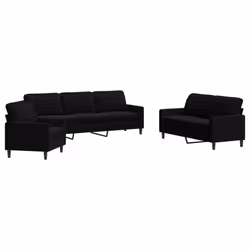 VidaXL 3278436, Nero, Schiuma, Metallo, Poliestere, Polywood, Tessile, 2,26 m, 77 cm, 80 cm