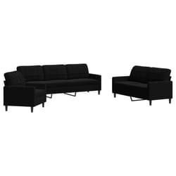 VidaXL 3278436 set di mobili per soggiorno Nero