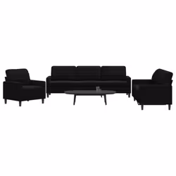 VidaXL 3278436 set di mobili per soggiorno Nero