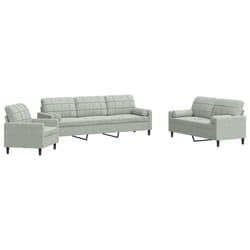 VidaXL 3278441 set di mobili per soggiorno Grigio