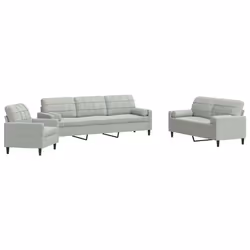 VidaXL 3278451, Grigio, Schiuma, Metallo, Poliestere, Polywood, Tessile, 2,26 m, 77 cm, 80 cm