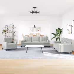 VidaXL 3278451 set di mobili per soggiorno Grigio
