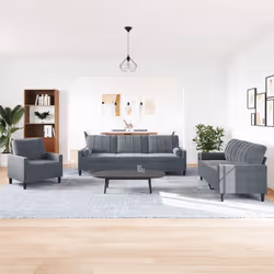 VidaXL 3278452 set di mobili per soggiorno Grigio