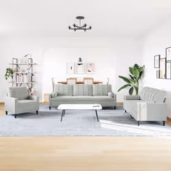 VidaXL 3278461 set di mobili per soggiorno Grigio