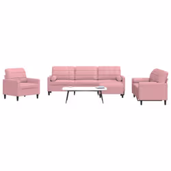 VidaXL 3278464 set di mobili per soggiorno Rosa Metallo, Legno compensato - Vista aggiuntiva 2