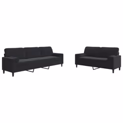 VidaXL 3278476, Nero, Schiuma, Metallo, Poliestere, Polywood, Tessile, 2,26 m, 77 cm, 80 cm