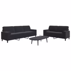 VidaXL 3278476 set di mobili per soggiorno Nero