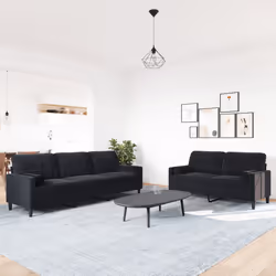 VidaXL 3278476 set di mobili per soggiorno Nero