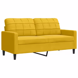 VidaXL 3278477 set di mobili per soggiorno Giallo Metallo, Legno compensato - Vista aggiuntiva 4